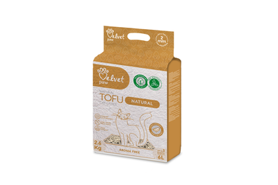 Velvet Paw TOFU cat litter, natural, aroma free 