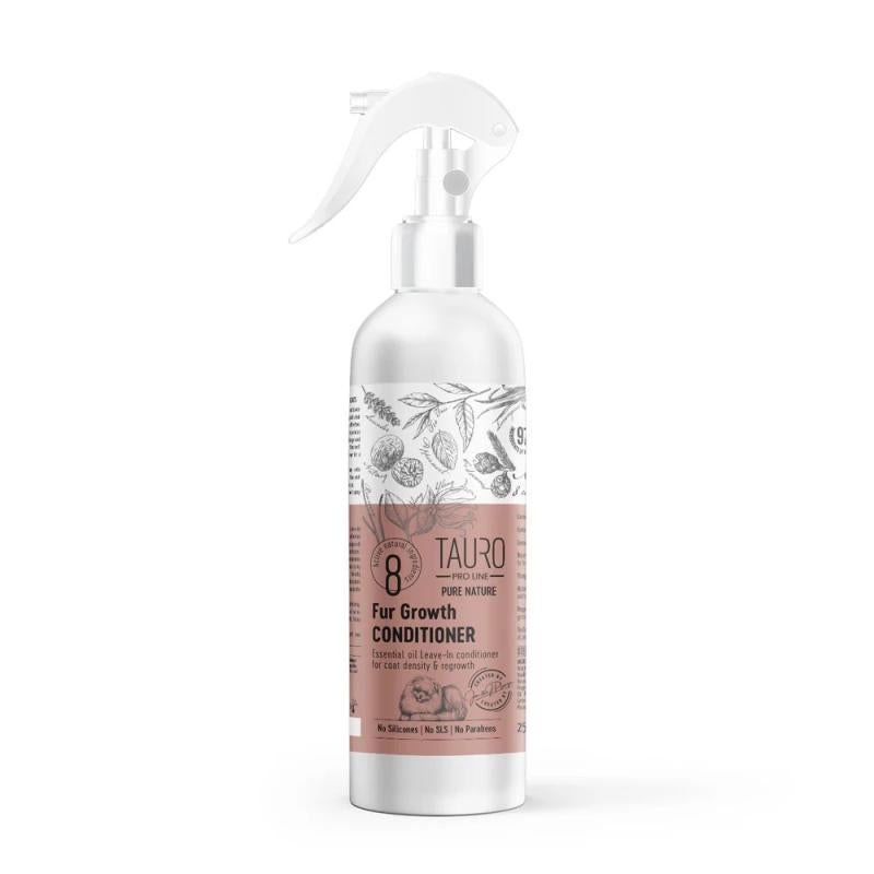 Tauro Pro Line Pure Nature Fur Growth, apmatojuma augšanu veicinošs kondicionētājs-aerosols suņiem un kaķiem