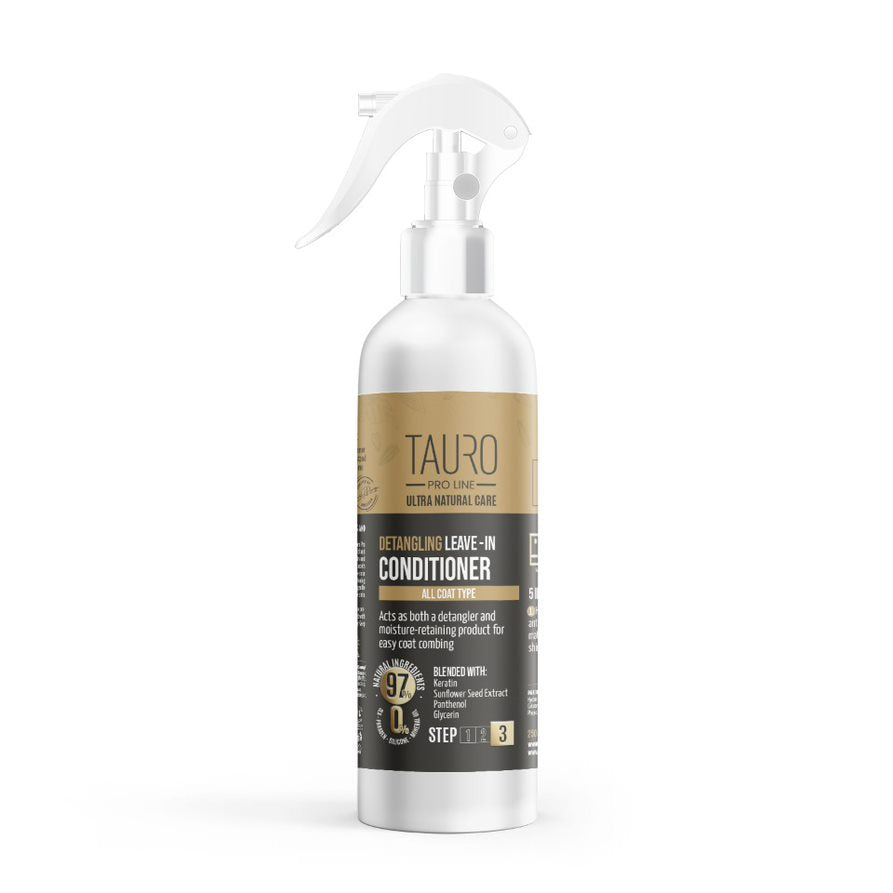 Tauro Pro Line Ultra Natural Care atšķetinošs nenoskalojams kondicionieris  suņu un kaķu apmatojumam